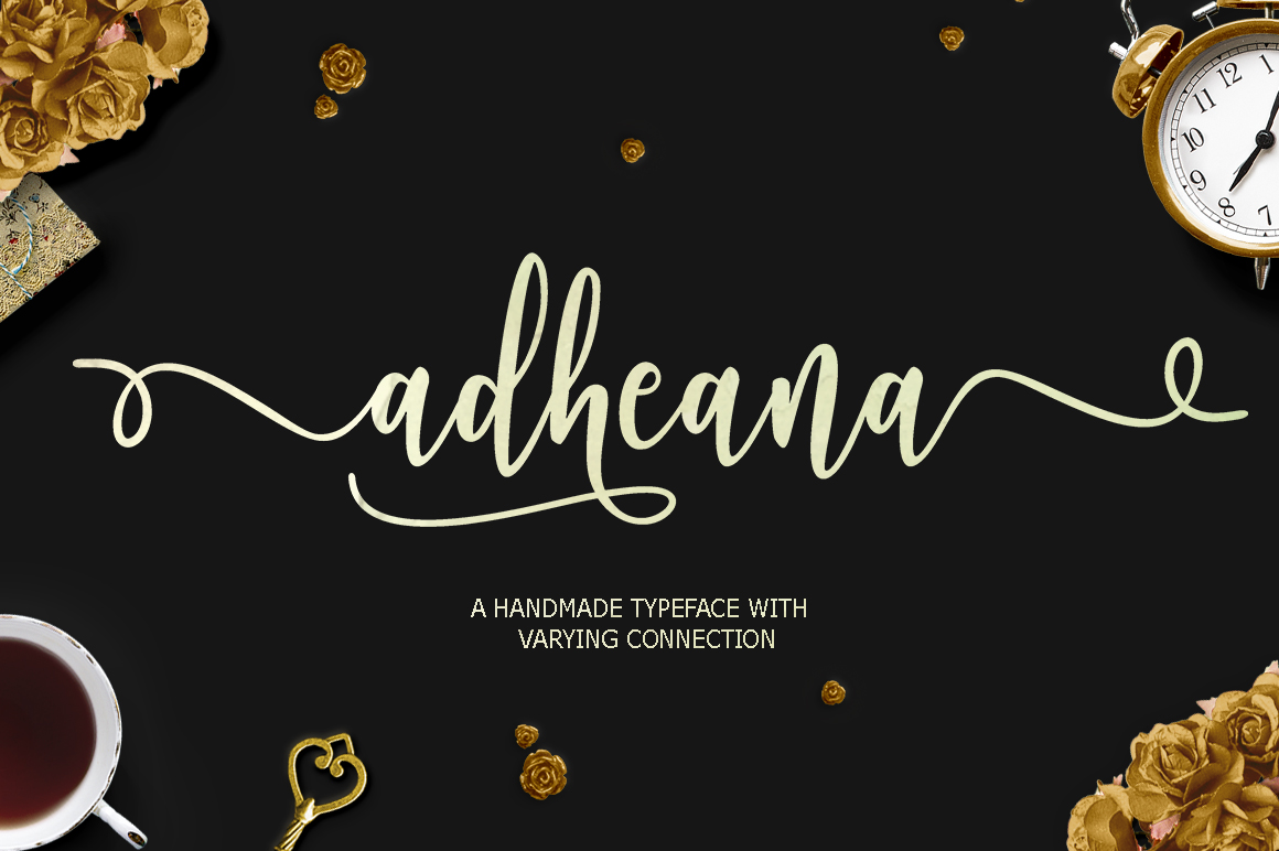 Adheana: A Bold Handwritten Font