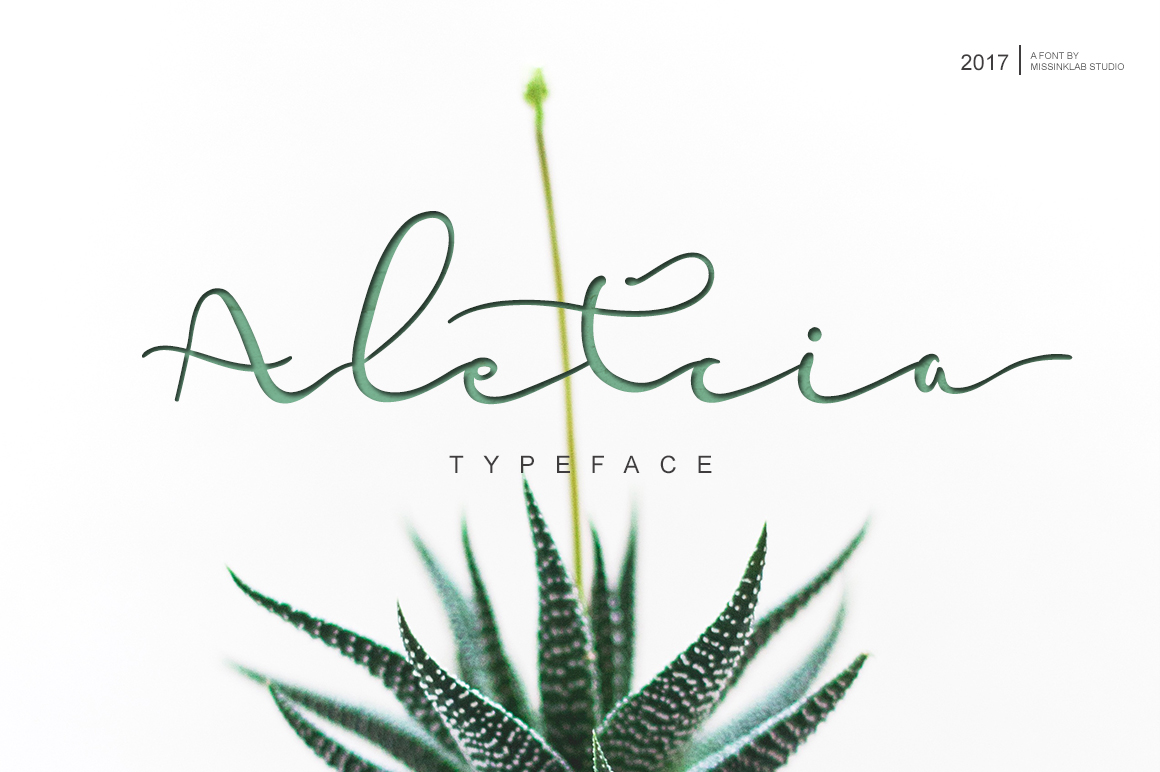 Aletcia: A Handwritten Script Font for Creative Projects