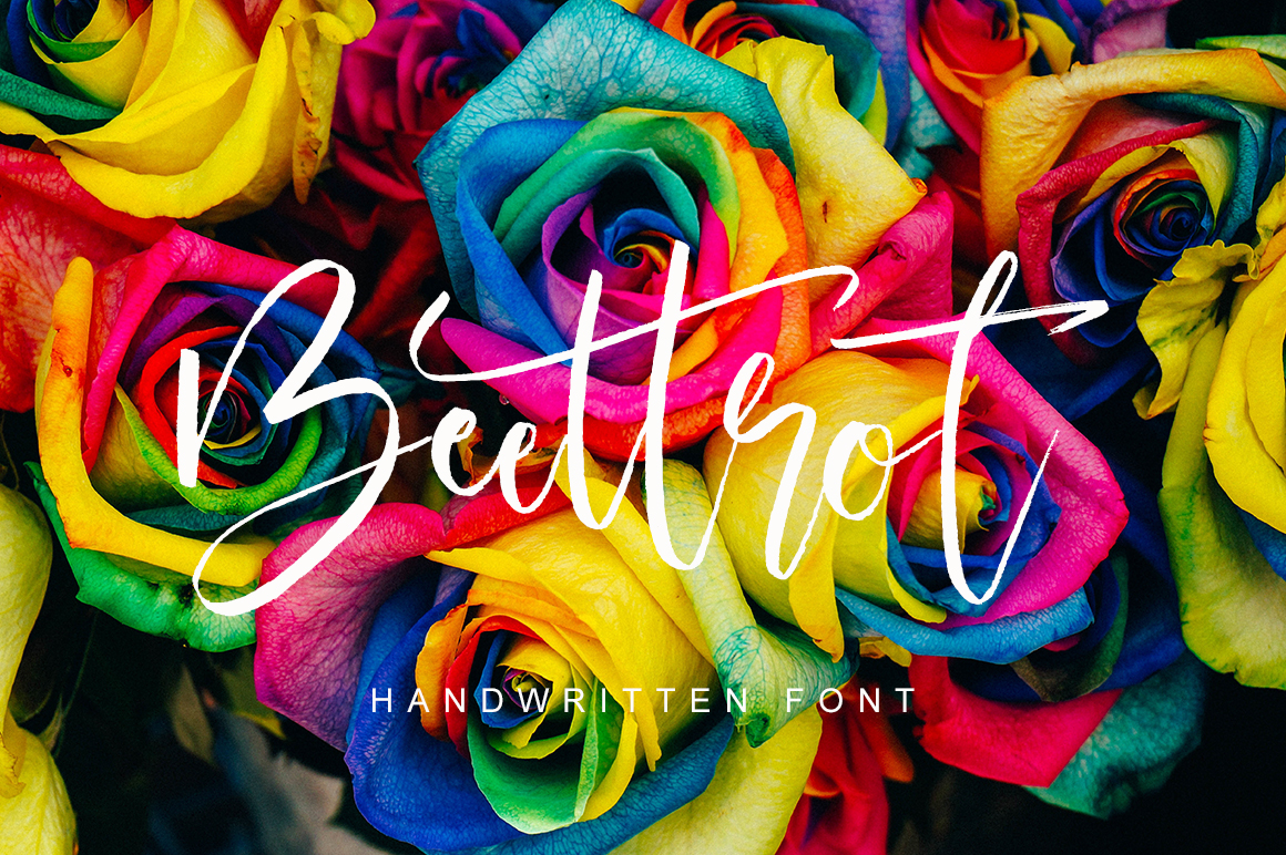 Beettrot: A Handmade Brush Font