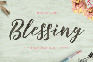 Blessing: A Modern Organic Font for Small Business Branding