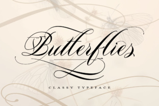 Butterflies Font for Elegant Branding