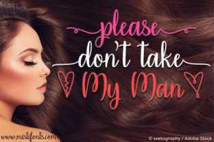 Elevate Web Design with Please Don't Take My Man Script Font