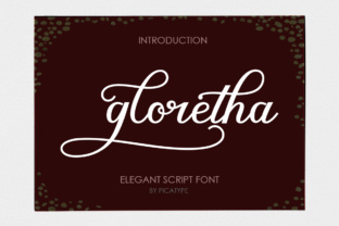 Gloretha: A Modern Calligraphy Typeface for Editorial Design