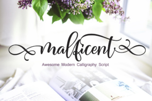 Malficent: A Fluid Script Font