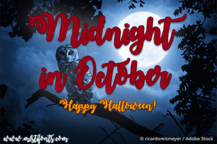 Midnight in October Font for Halloween Campaigns