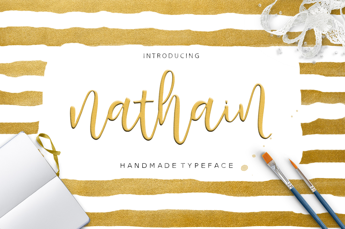 Nathain: A Handwritten Font for Creative Campaigns
